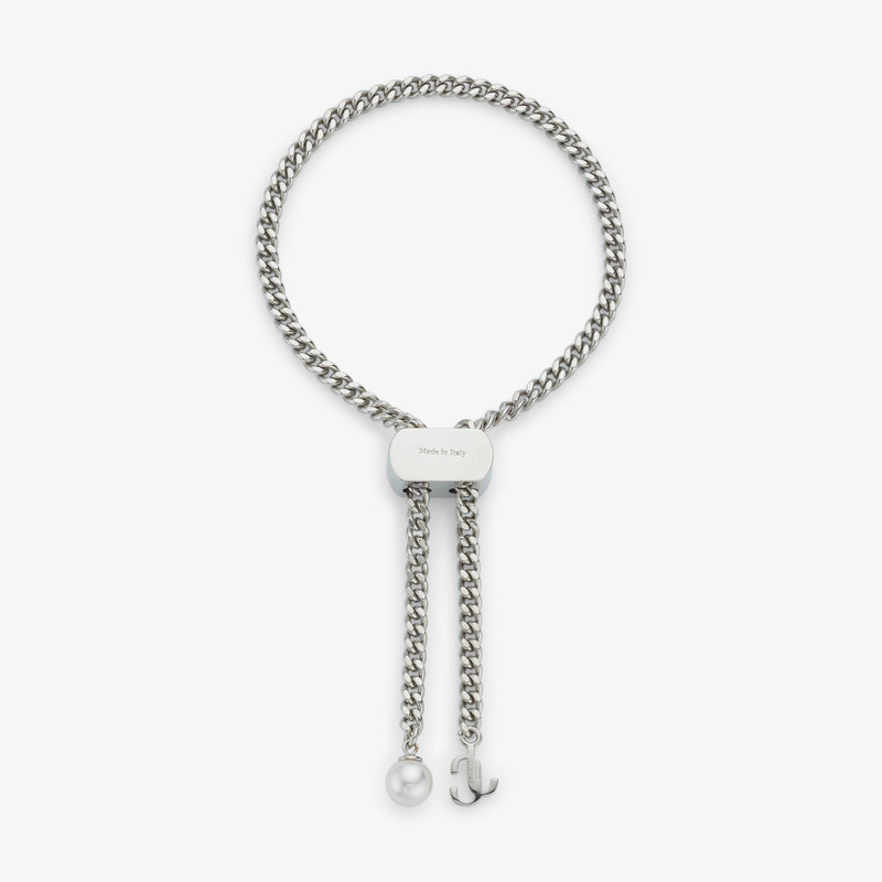 Bon Bon Bracelet
Silver-Finish Metal Bracelet with Pearl and JC Charm 6