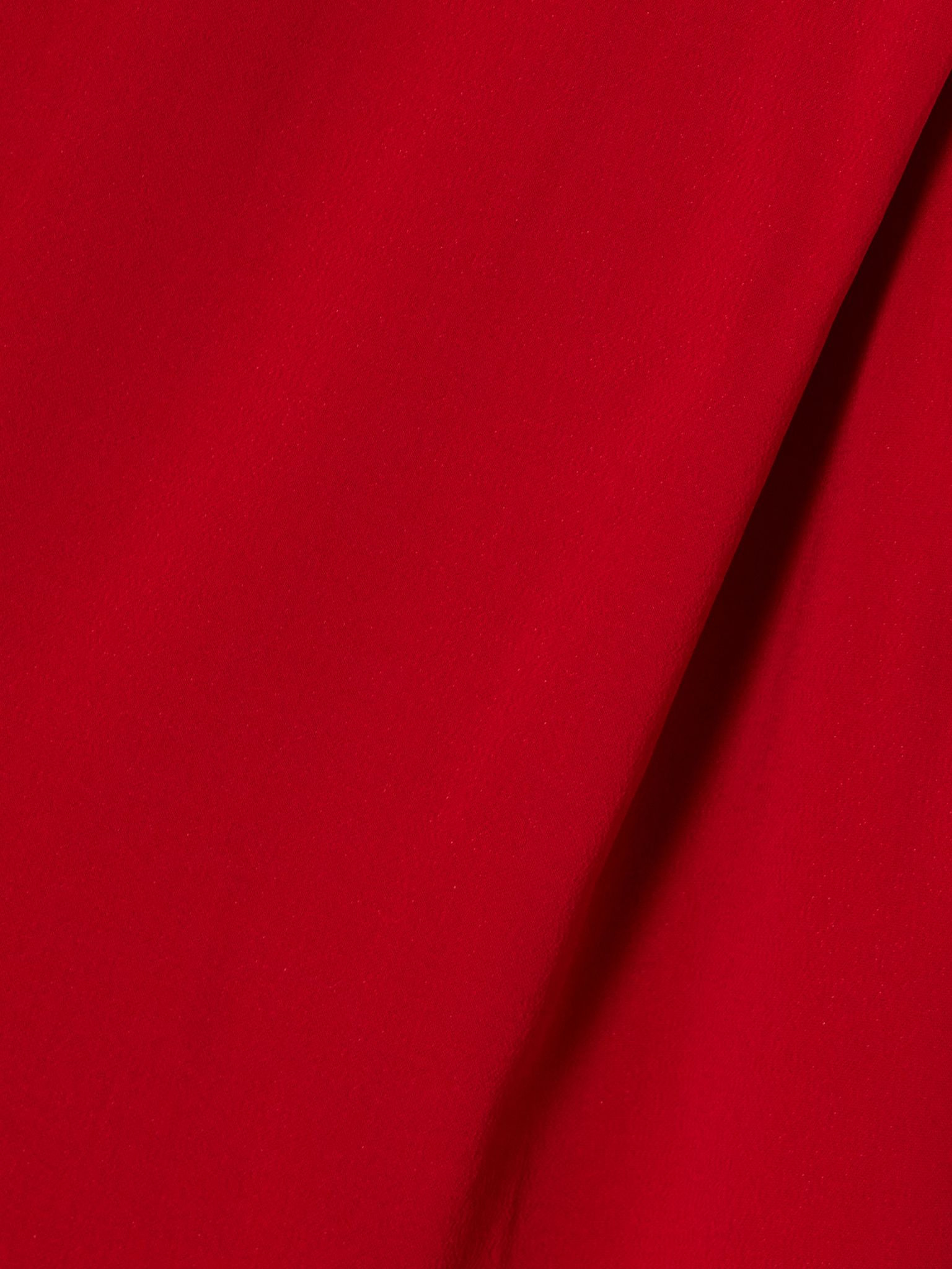 Plunge draped crepe maxi dress Red - 4