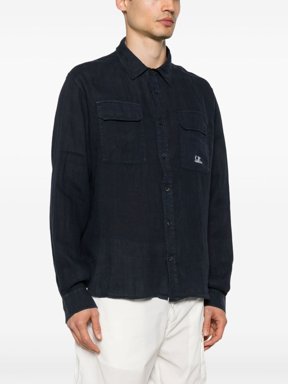 longsleeve linen shirt - 3