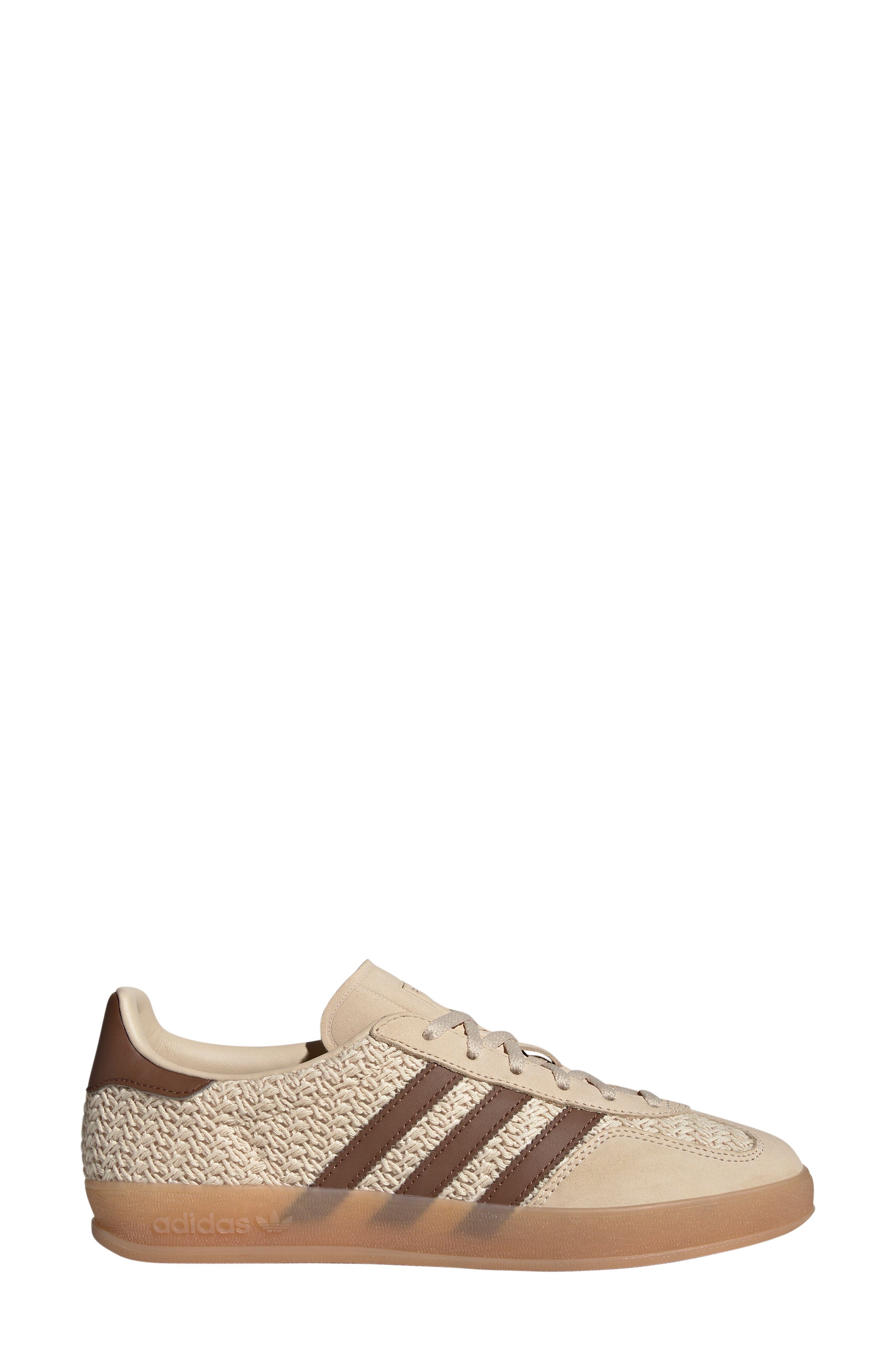 adidas Gazelle Indoor Sneaker in Sand Strata/Brown/Gum at Nordstrom - 3