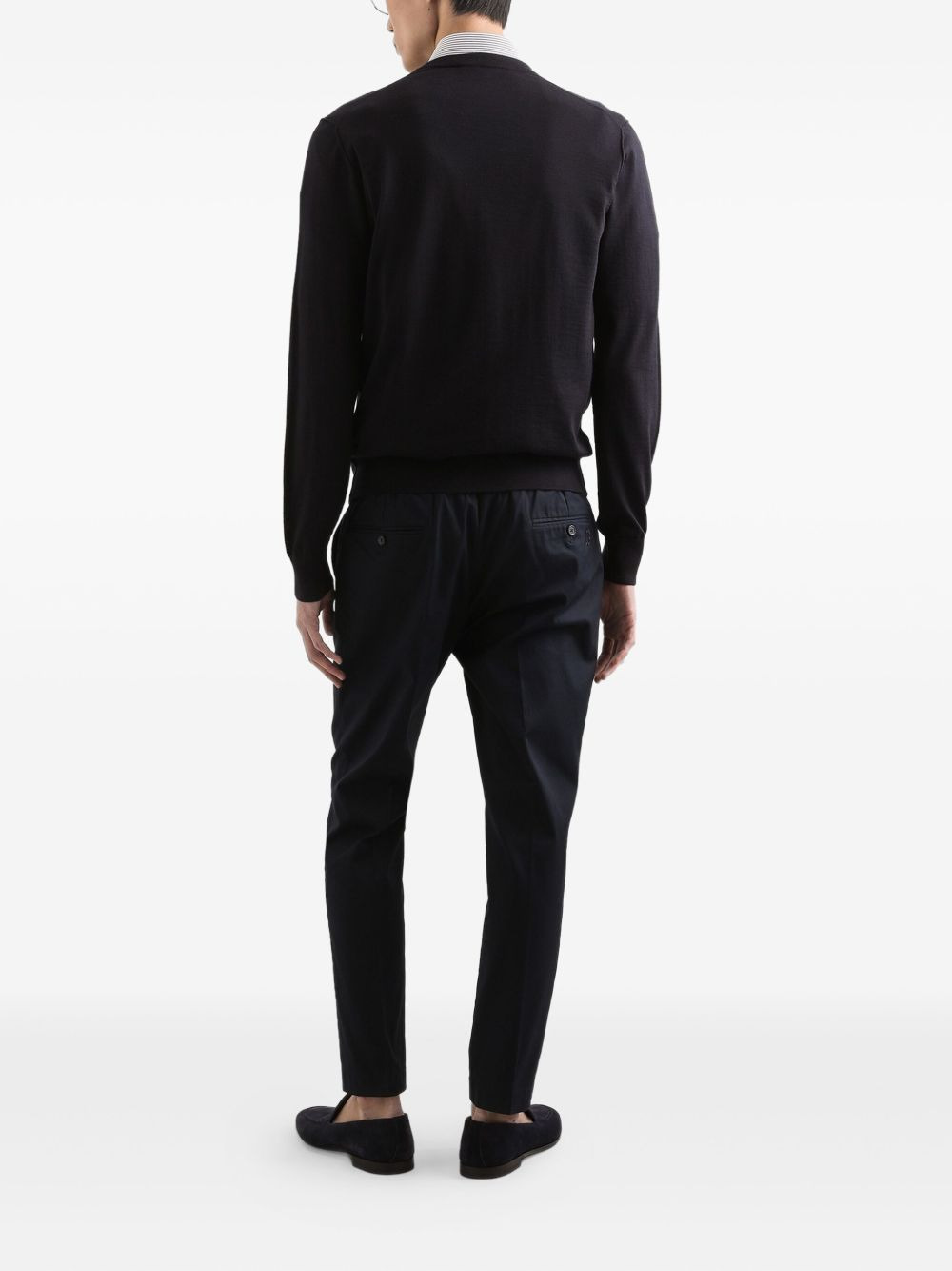 V-neck cashmere sweater - 3