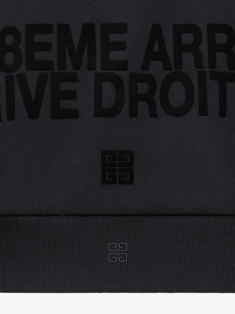 GIVENCHY ZIPPED HOODIE IN FLEECE 5