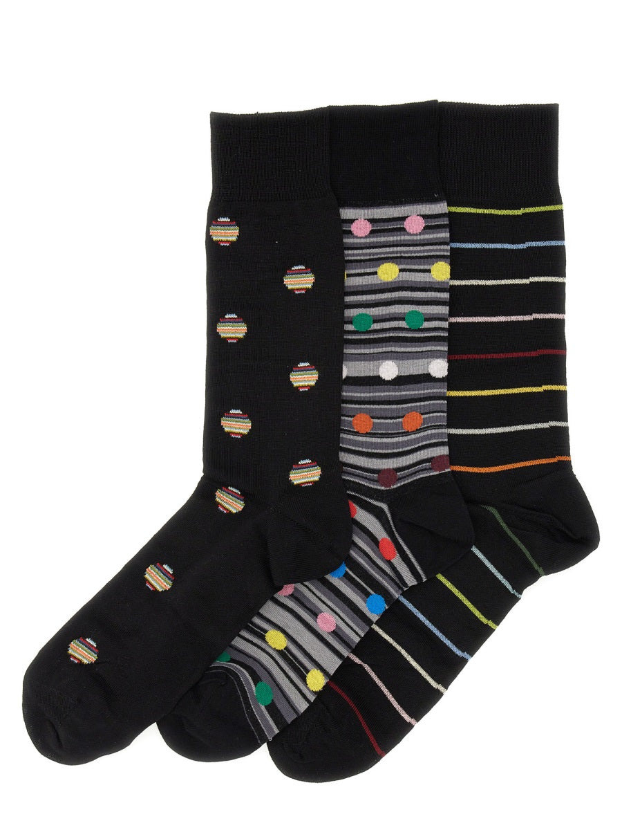 Paul Smith Men Set Of Three Socks - 2