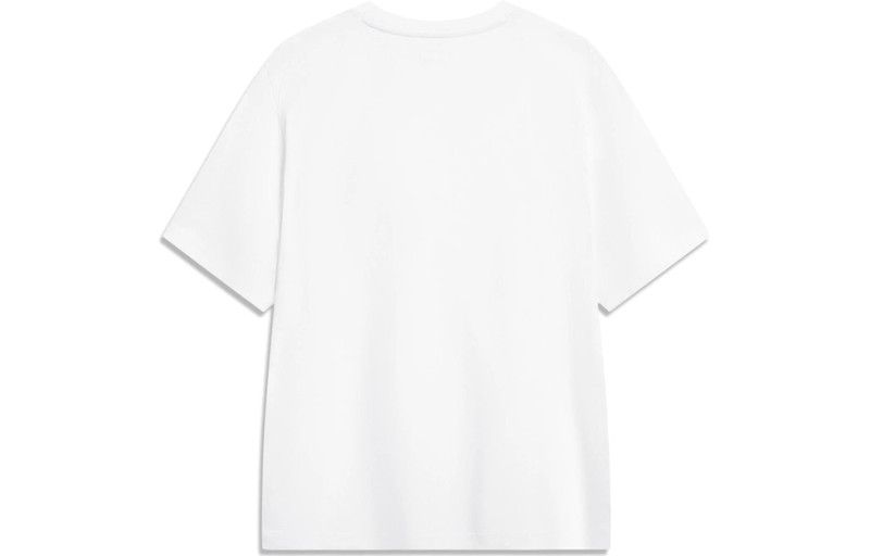 Li-Ning Li-Ning Triple Logo Loose Fit T-shirt 'White' AHST787-1 outlook