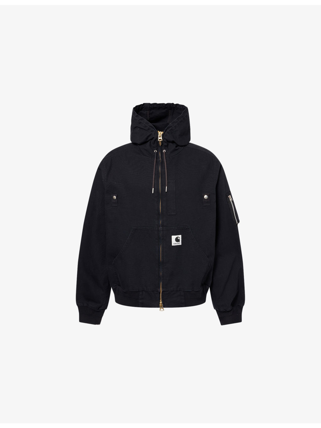 Sacai x Carhartt WIP Hooded Cotton-Canvas Jacket - 1