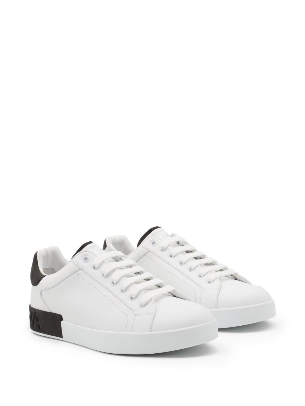 leather panelled sneakers - 2