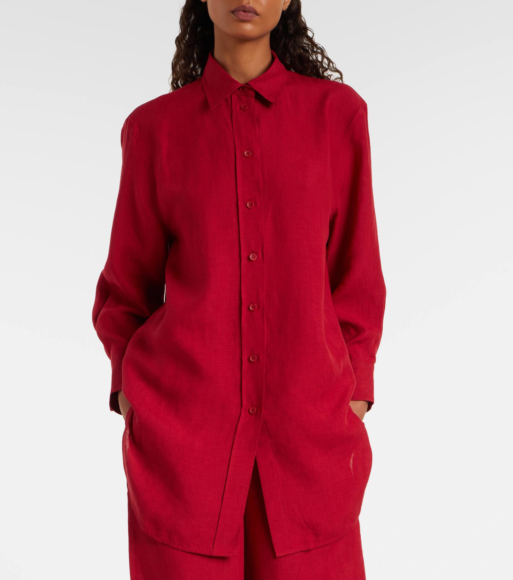 Mignonette oversized linen shirt - 6