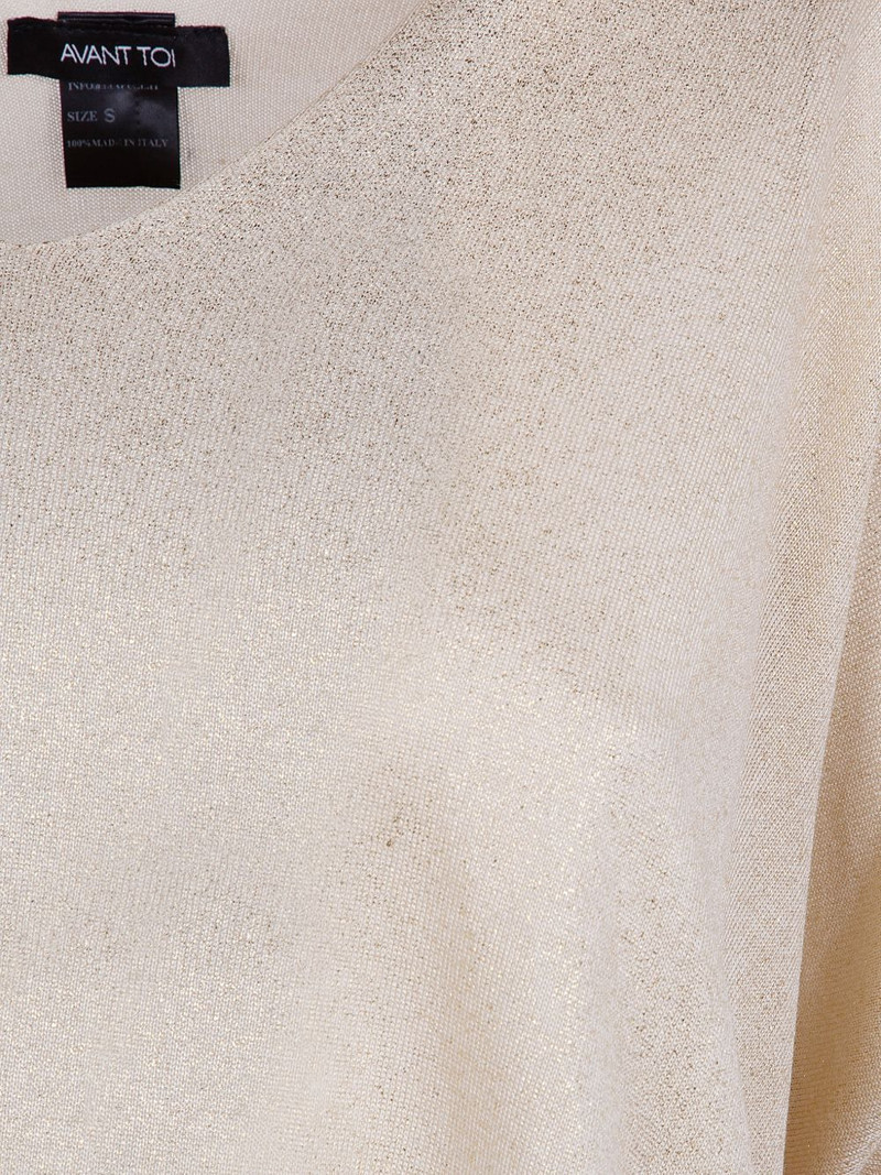 metallic-finish silk sweater 3