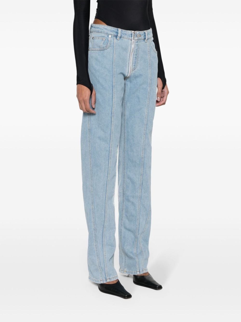 straight-leg jeans - 3