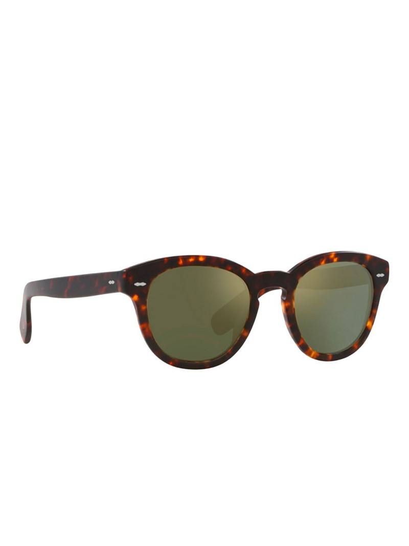 Oliver Peoples tortoiseshell round sunglasses outlook