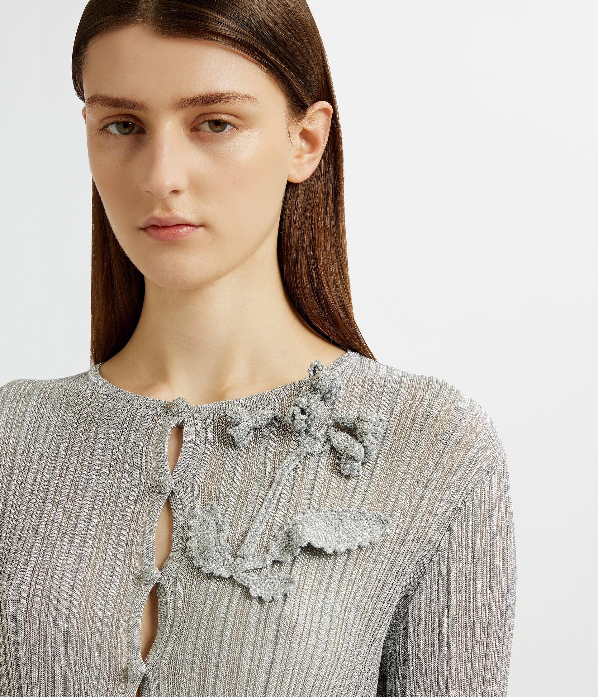 LUREX PLISSE CARDIGAN - 5
