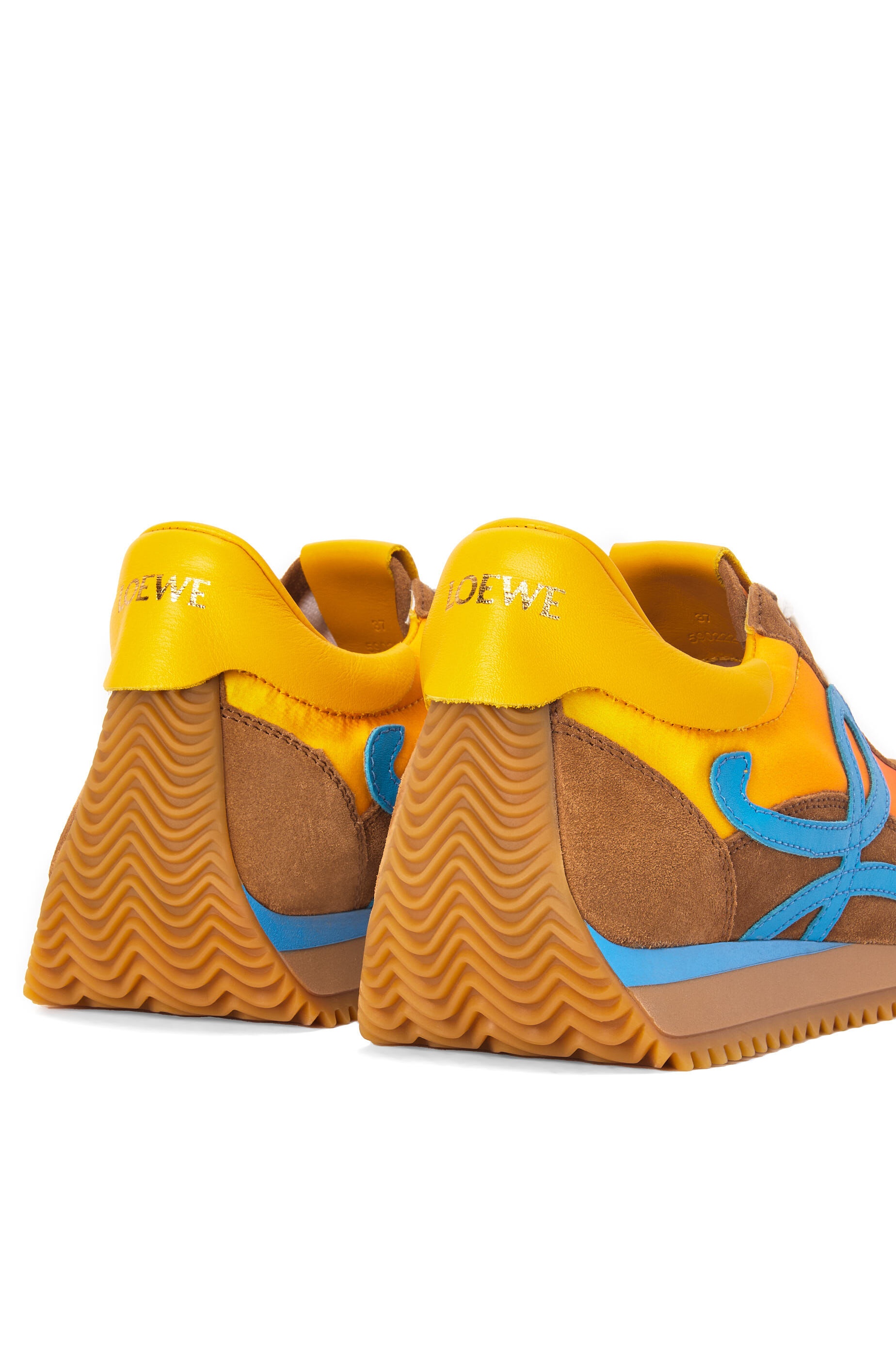 Flow runner in nylon and suede - 4