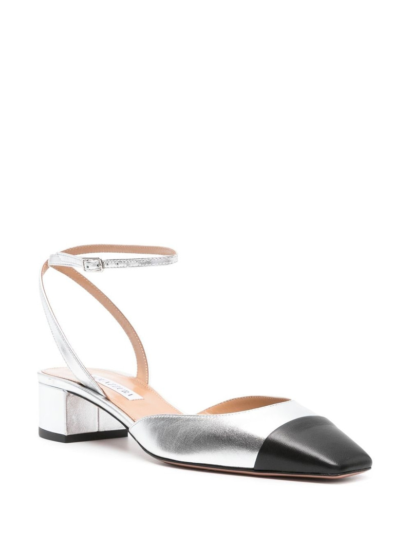AQUAZZURA French Flirt 35mm leather pumps outlook