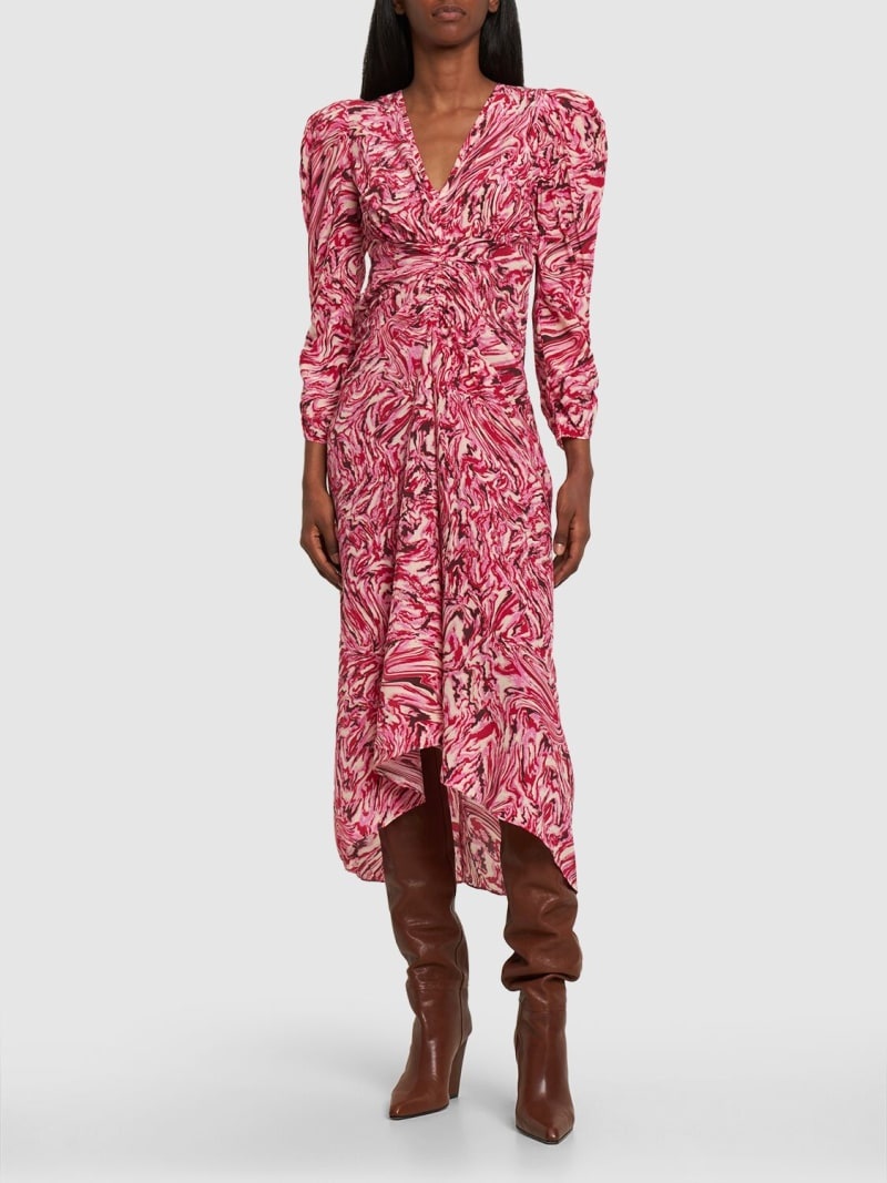 Albini printed silk midi dress - 2