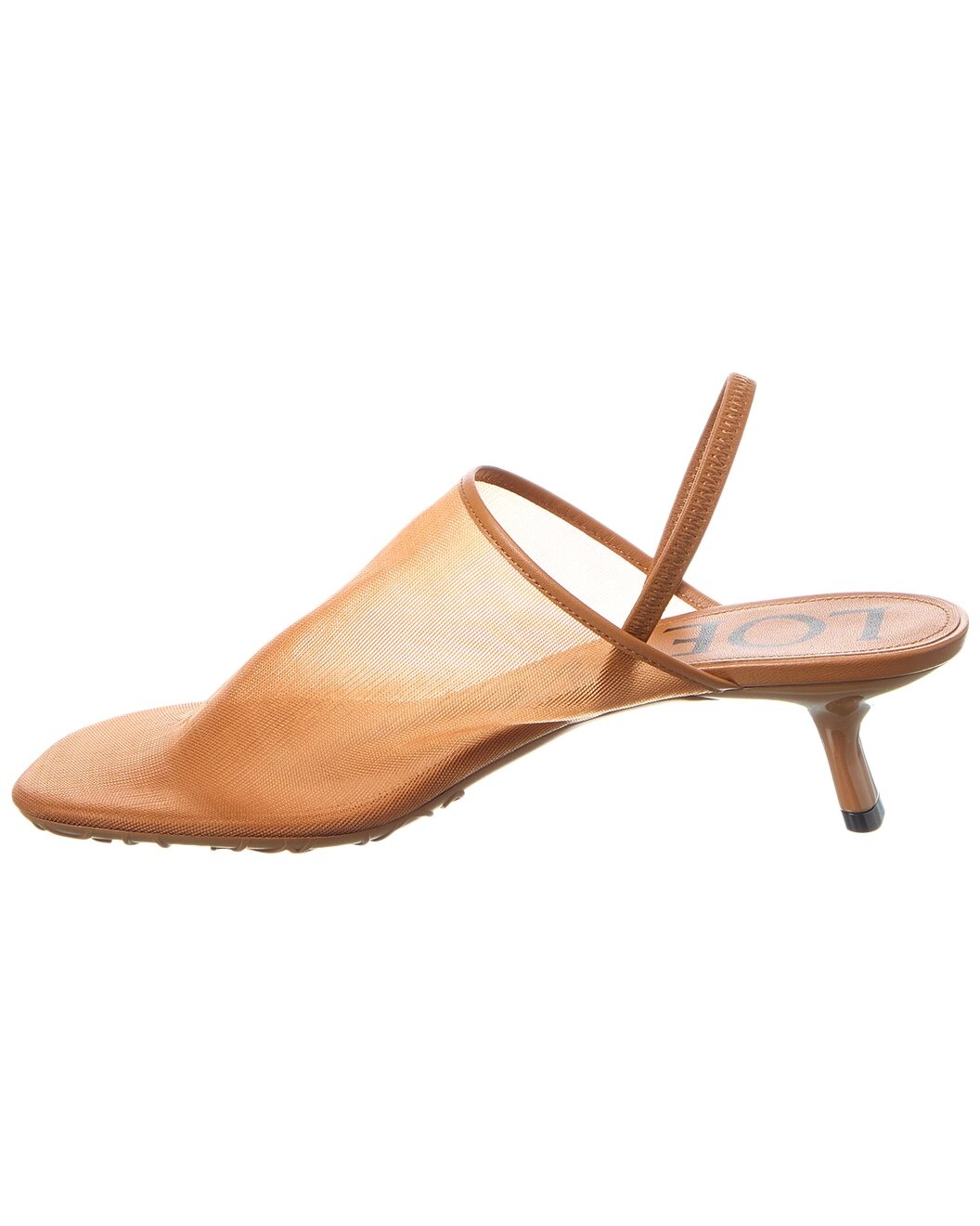 Loewe Petal Mesh & Leather Slingback Pump - 2