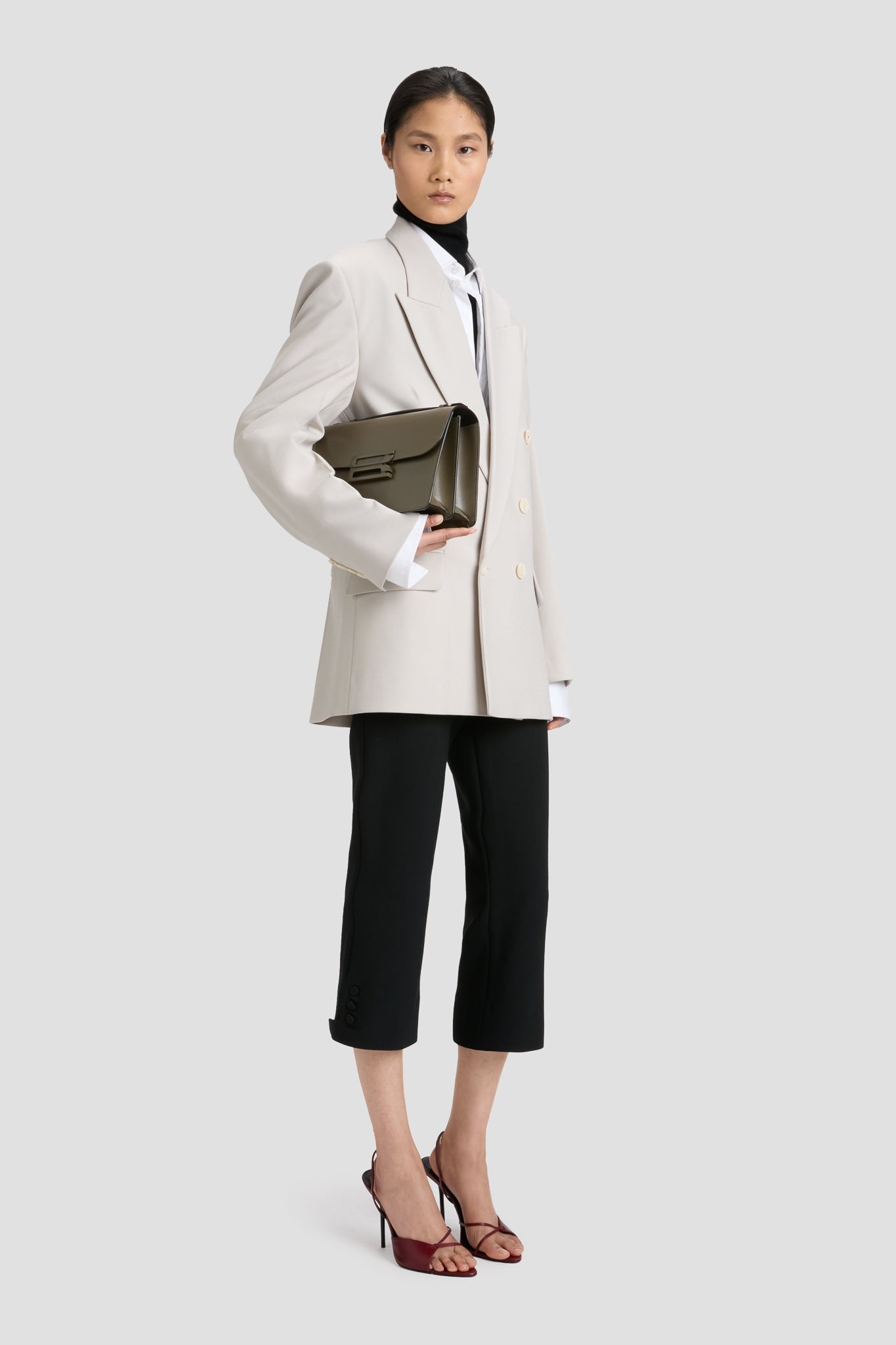 Tonal Dorian Bag In Dark Khaki Smooth Leather - 2