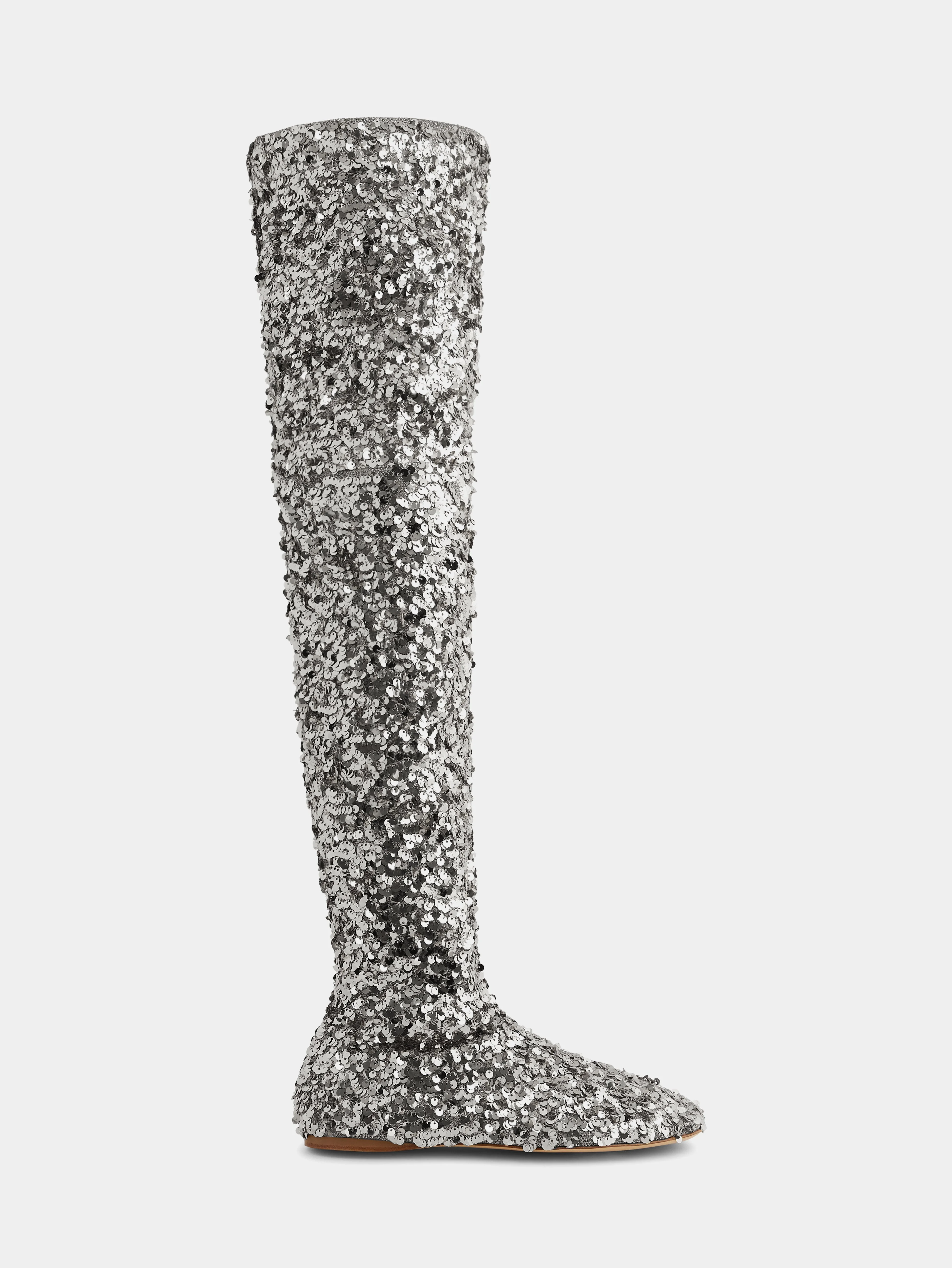 THIGH BOOTS WITH SEQUINS - 1