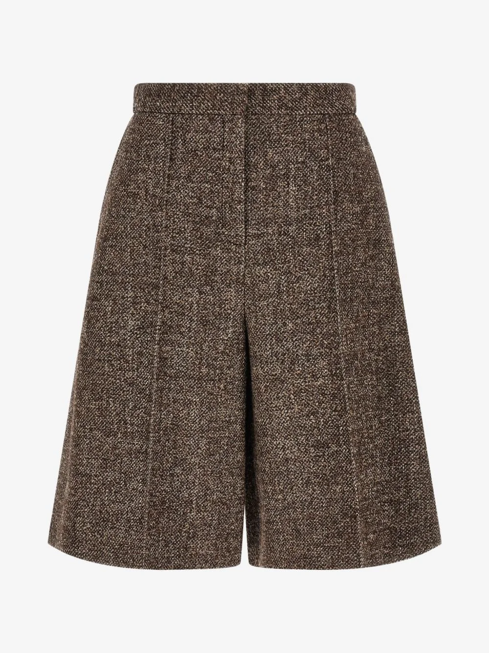 Amanda melange-texture bermuda shorts - 1