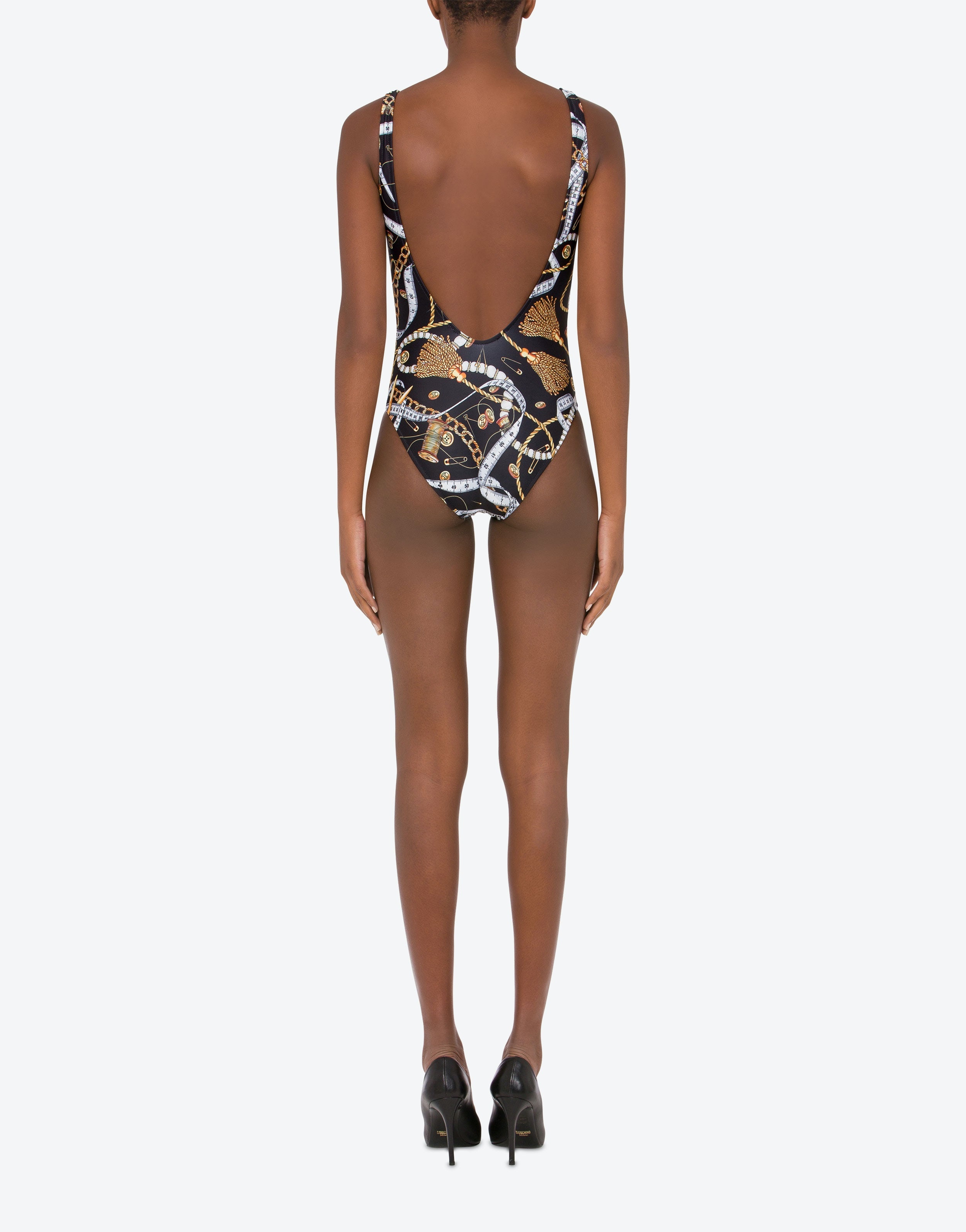 ALLOVER SARTORIAL ONE-PIECE SWIMSUIT - 3