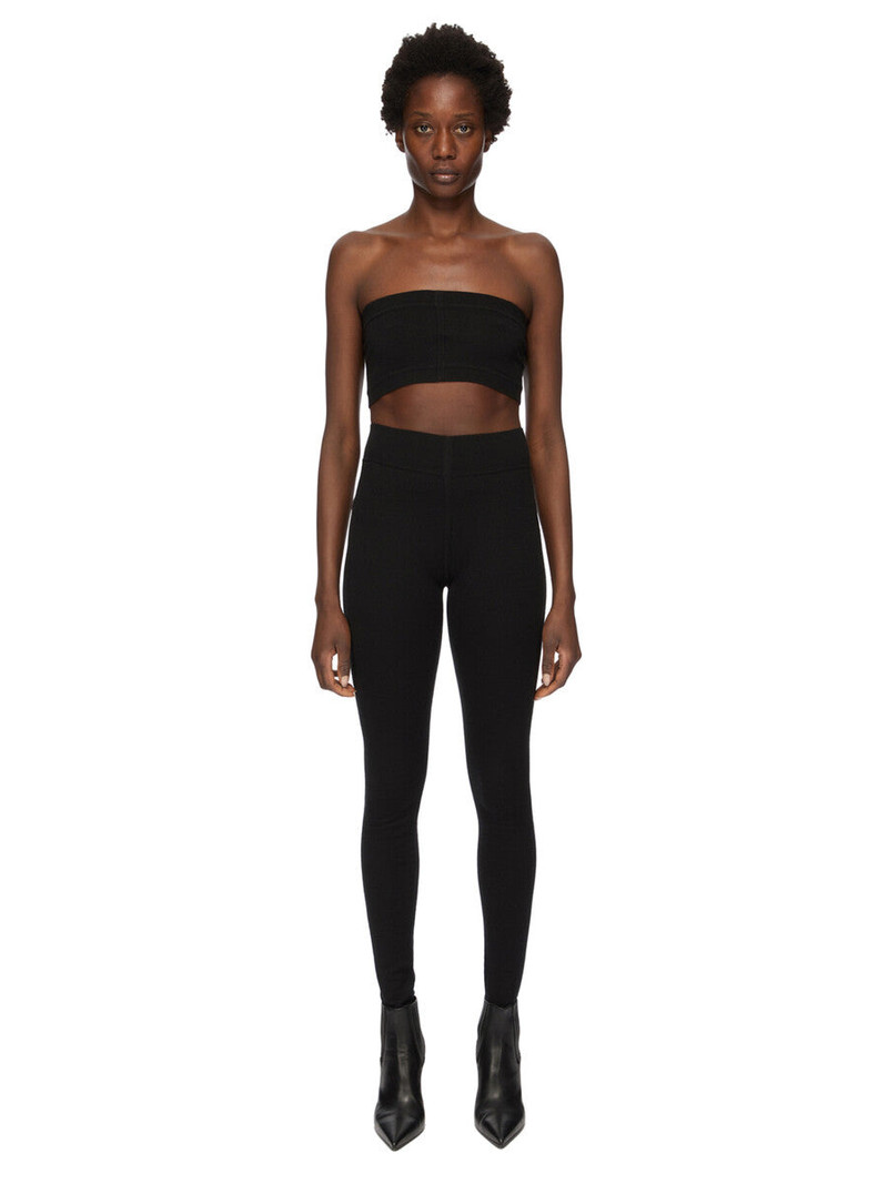 Rick Owens high-waist wool trousers outlook