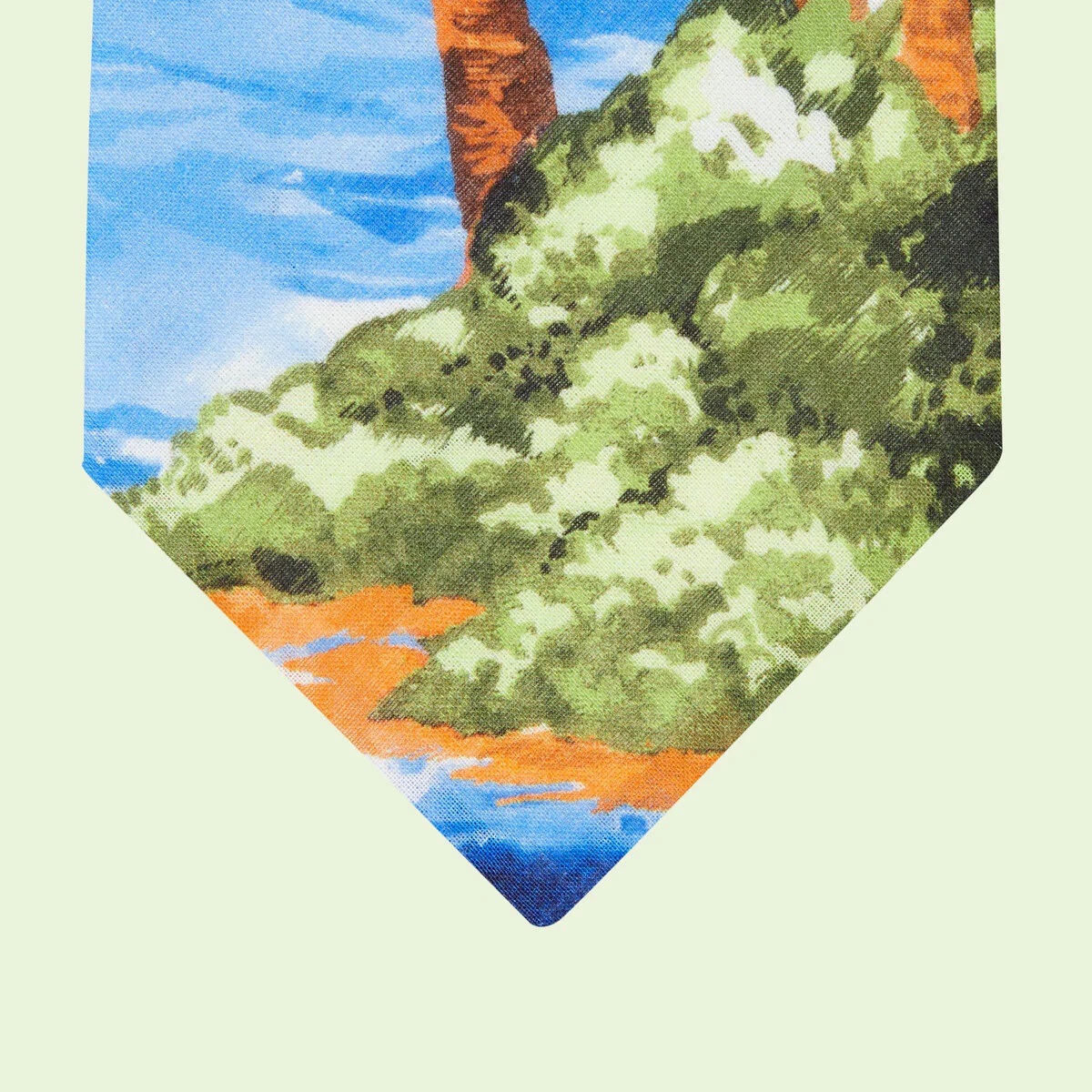 Gucci island print cotton tie - 4