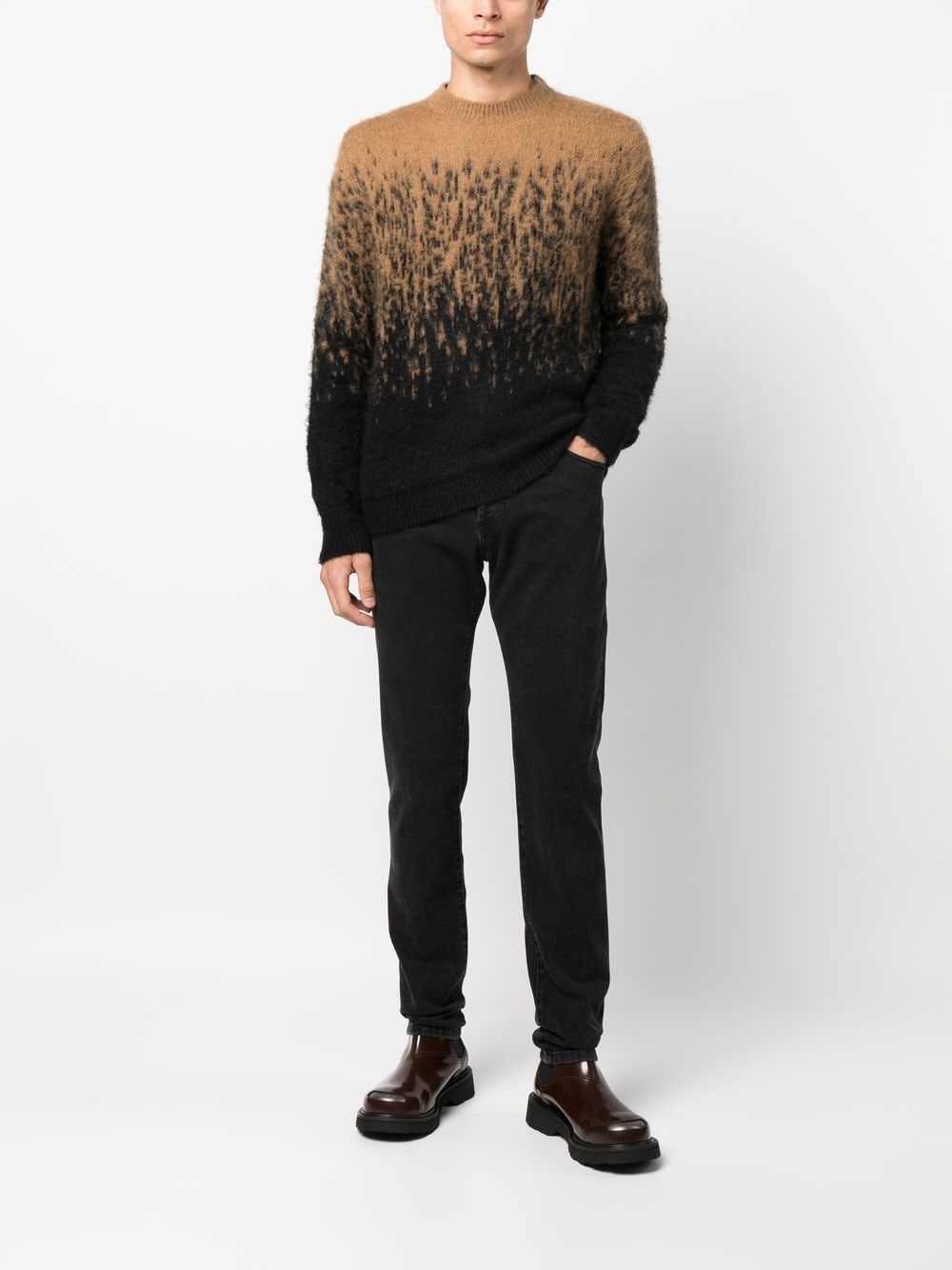mid-rise straight-leg jeans - 2