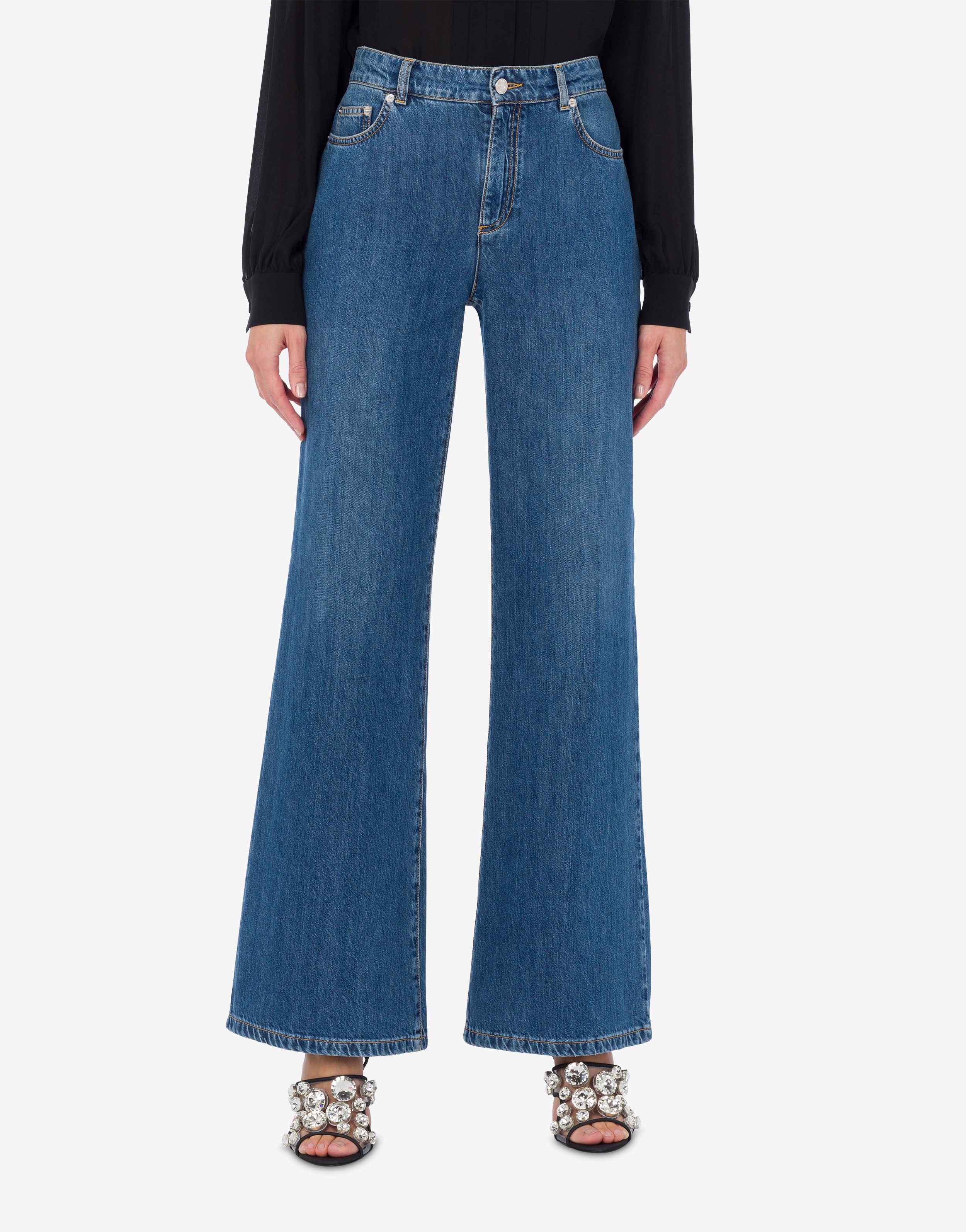 BLUE RING DENIM TROUSERS - 2