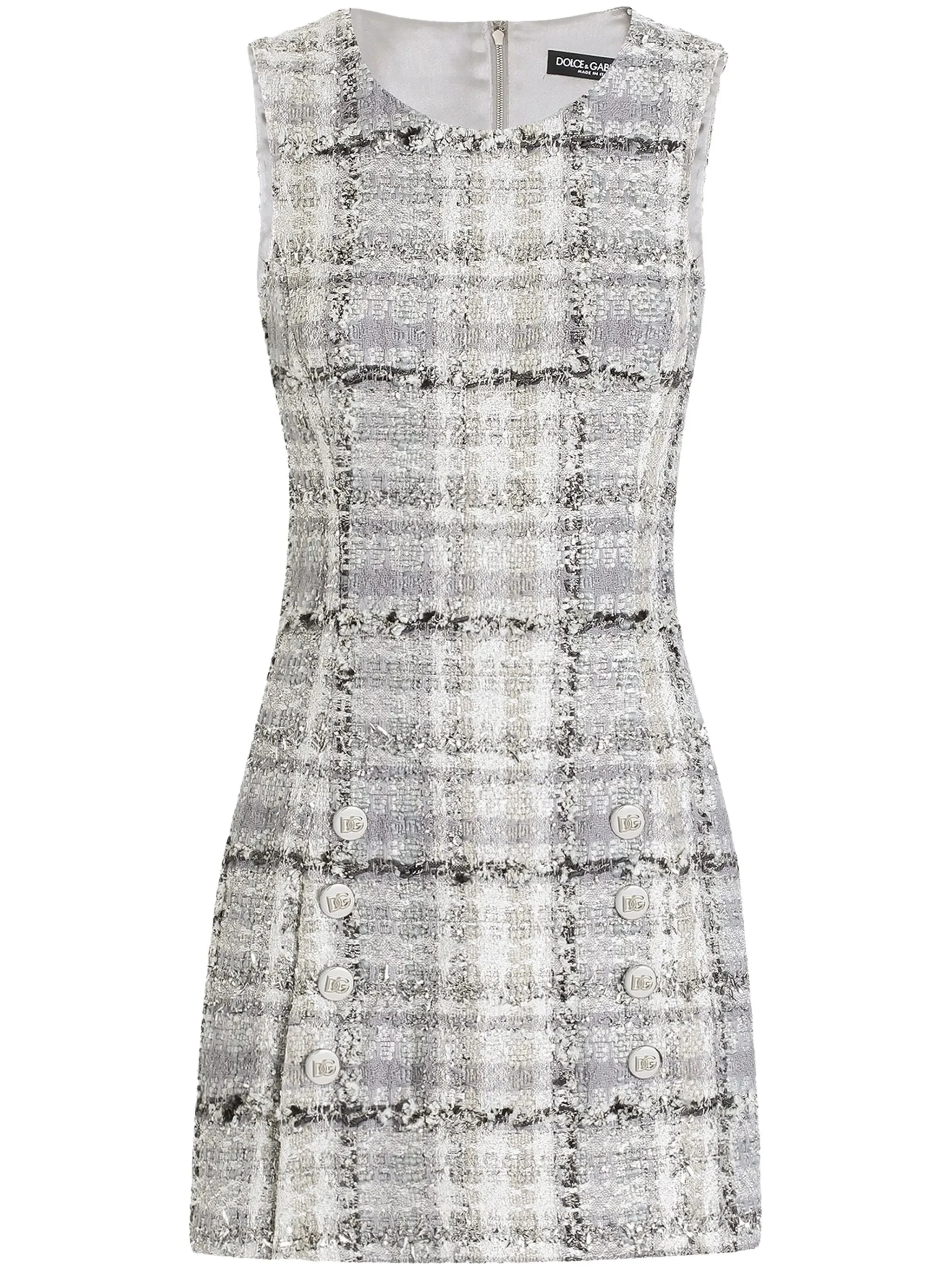 tweed mini dress - 1
