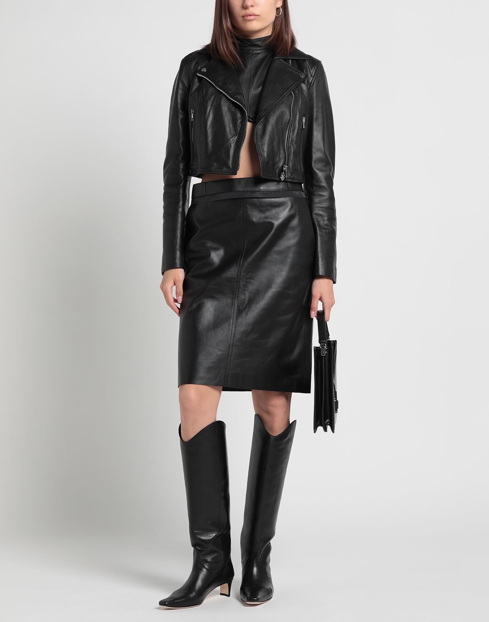 Black Women's Midi Skirt - 3