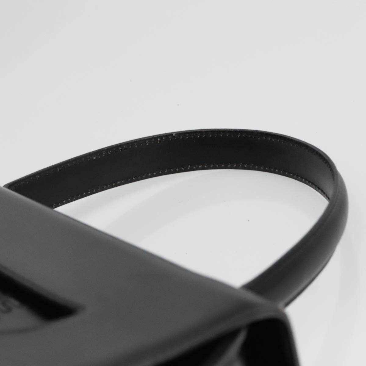 CELINE Hand Bag Leather Black - 8