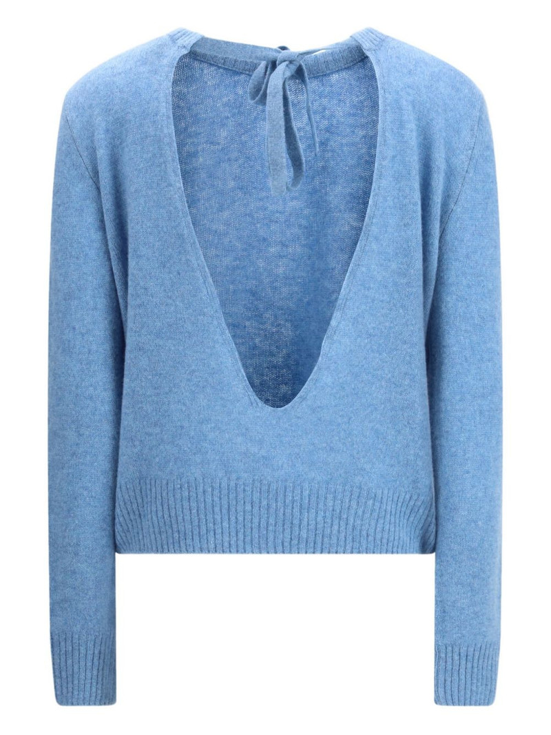 Marni open-back crew-neck sweater outlook