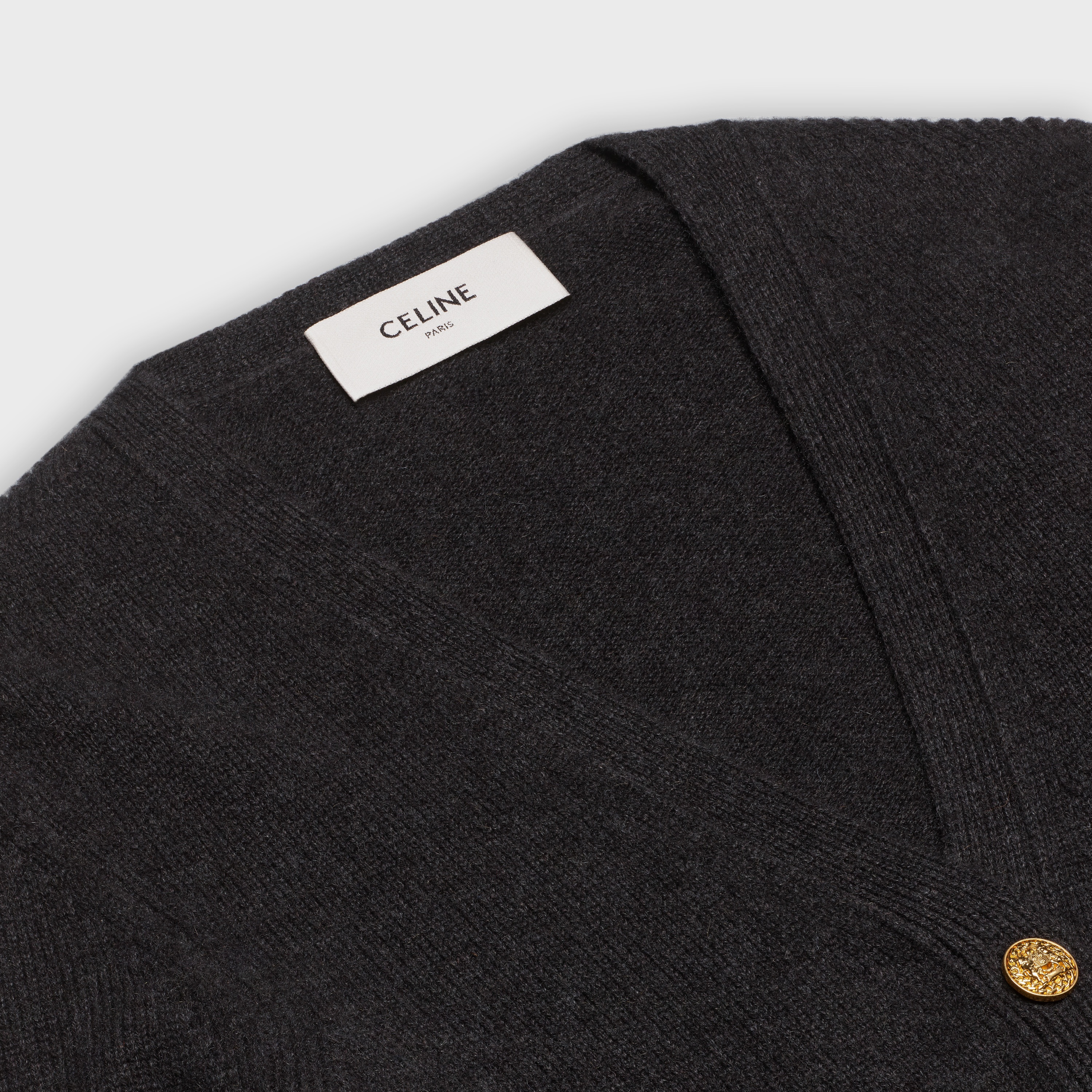 CARDIGAN WITH SIGNATURE IN ICONIC CASHMERE - 3