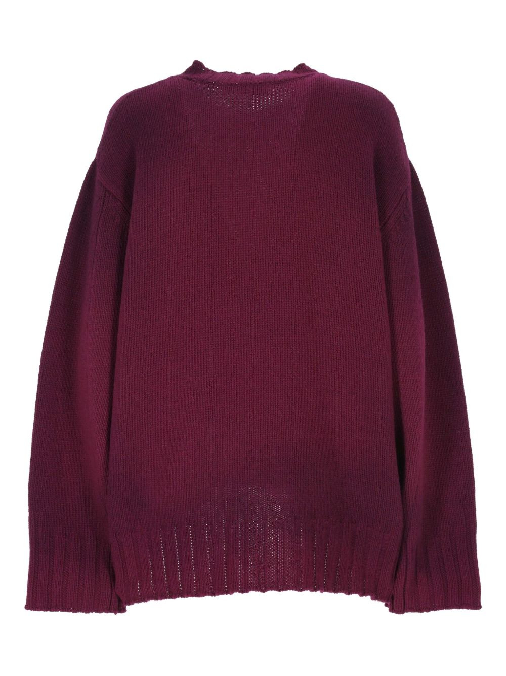asymmetric-hem sweater - 2