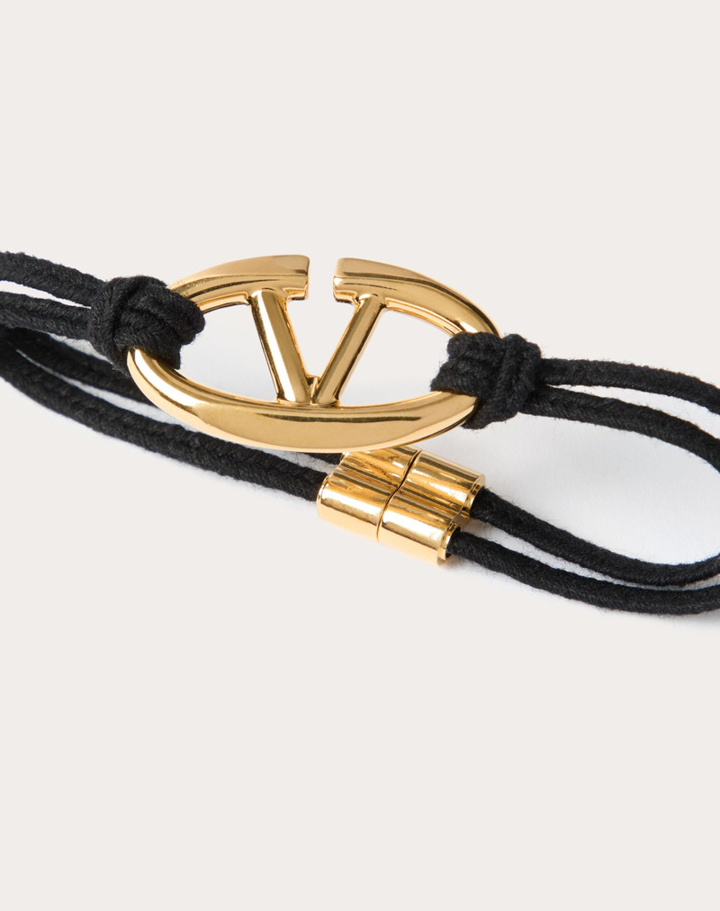 Valentino THE BOLD EDITION VLOGO ROPE AND METAL BRACELET outlook