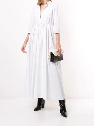 Jil Sander gathered shirt dress outlook