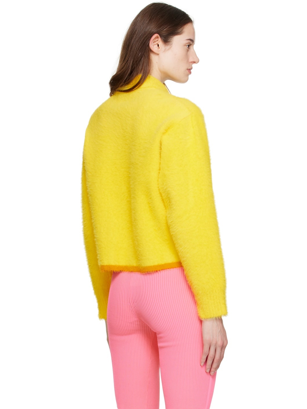 Yellow  'Le Polo Neve' Long Sleeve Polo - 3
