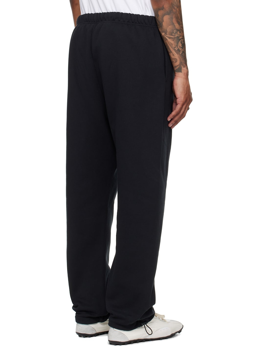 Black Relaxed Fleece Sweatpants - 3