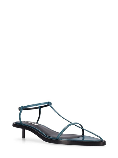 Jil Sander 35mm T-bar leather sandals outlook