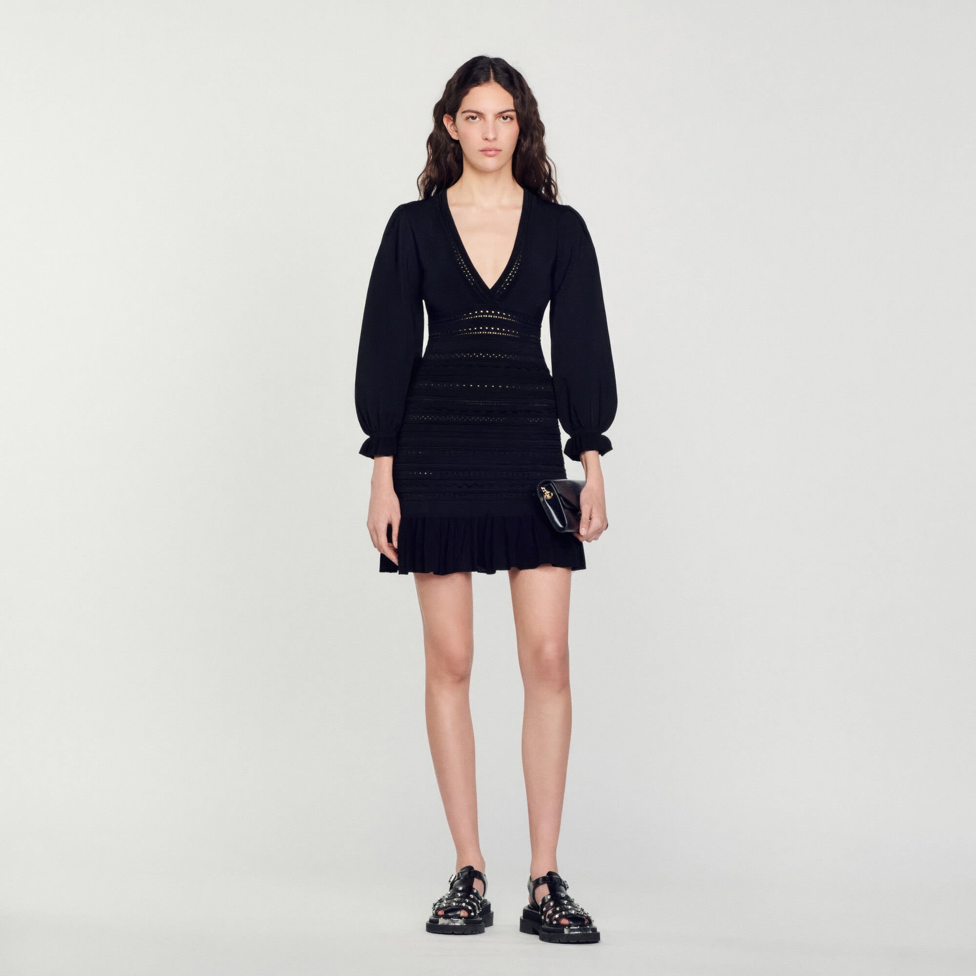 SHORT DRESS WITH RUFFLES - 2