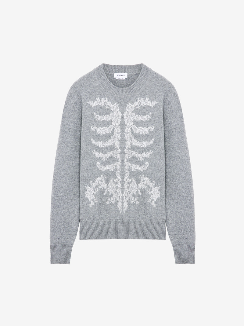 Lace Ribcage Embroidery Jumper 1