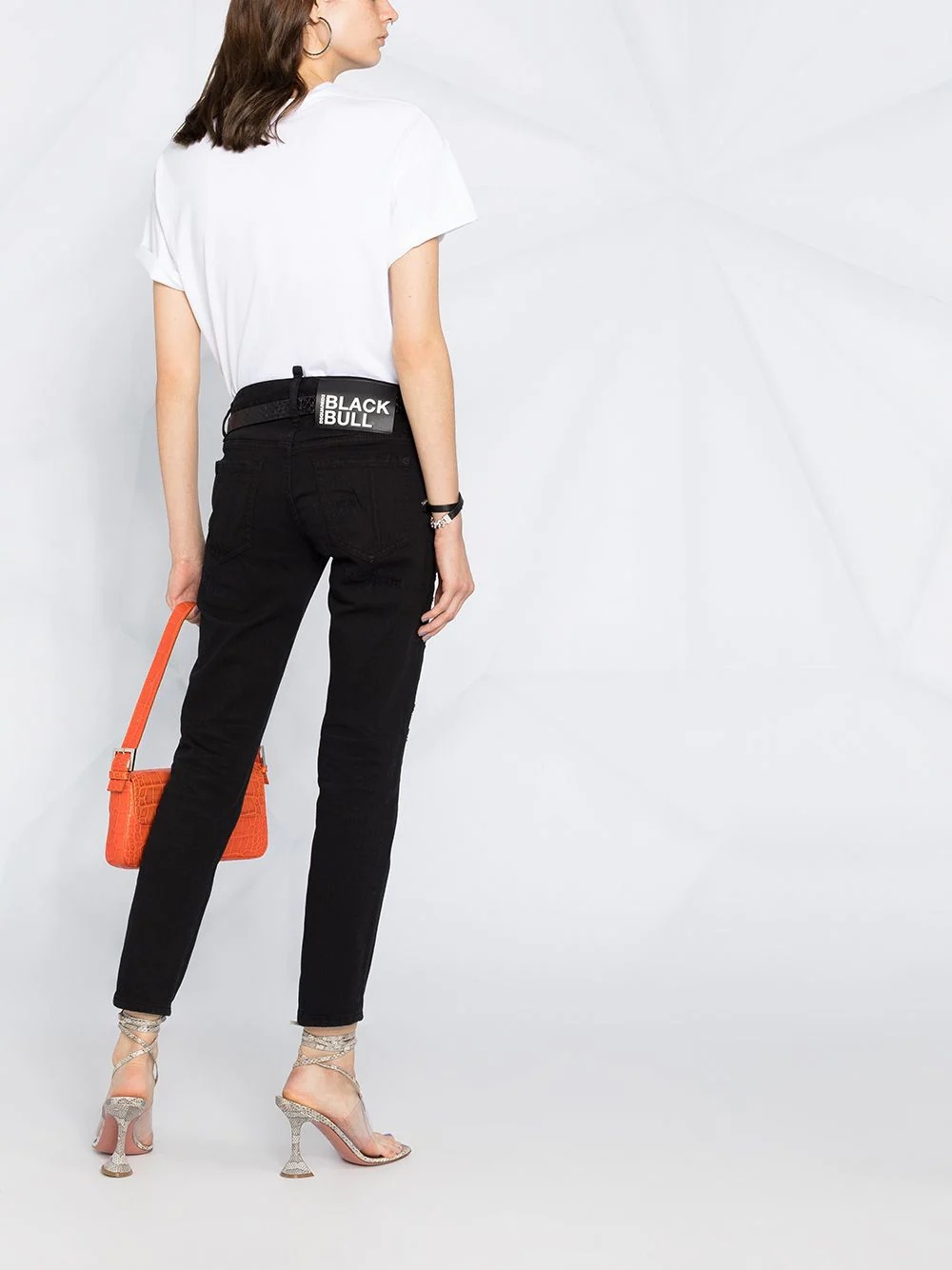 mid-rise cropped jeans - 4