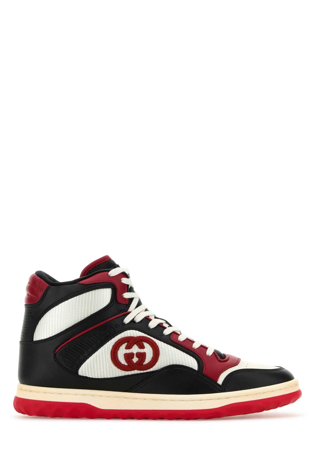 Gucci Men Multicolor Leather And Fabric Multicolor Sneakers - 1