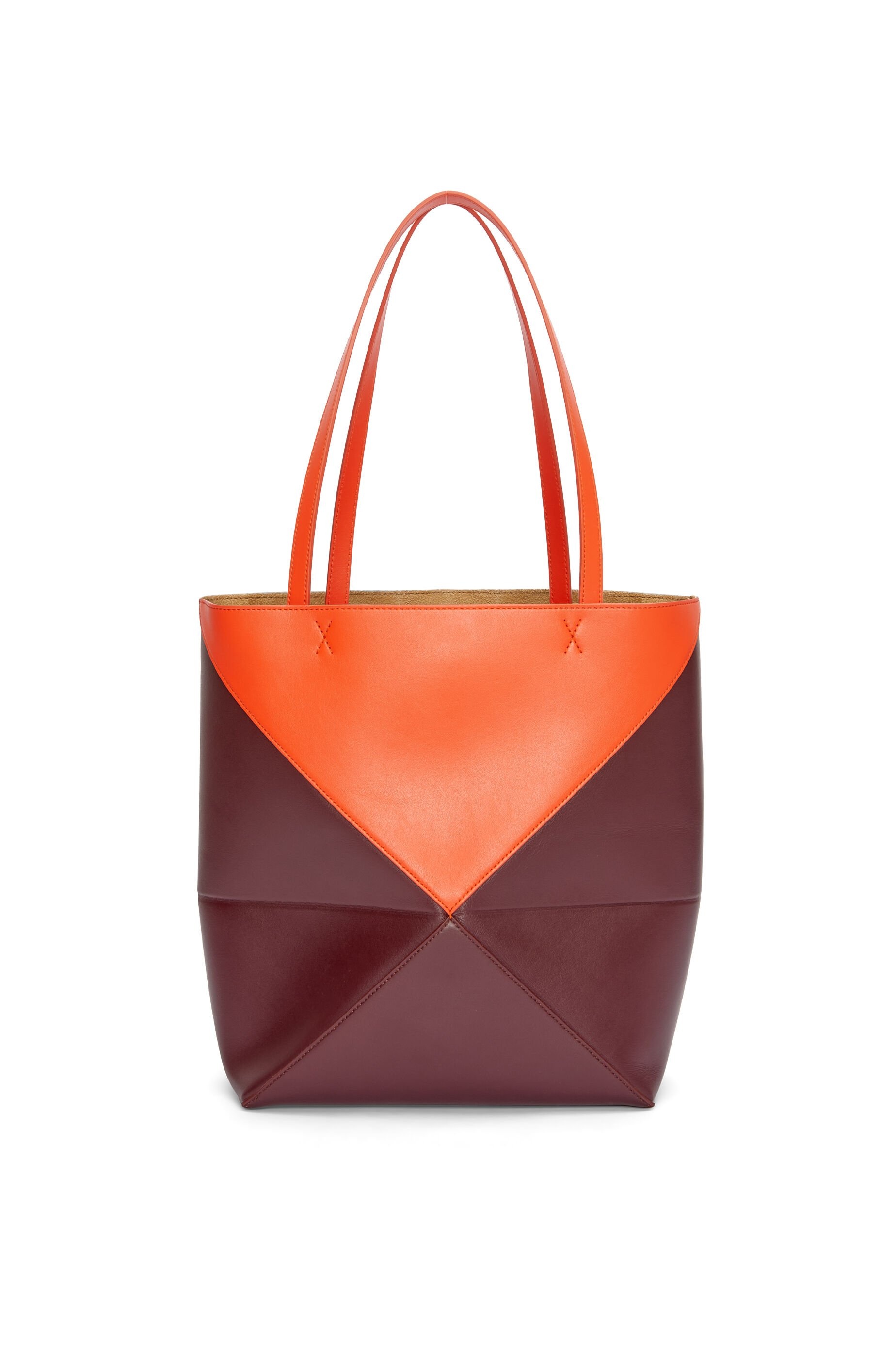 Puzzle Fold Tote in shiny calfskin - 7