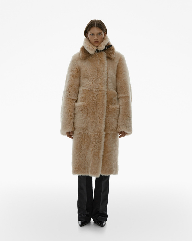 Helmut Lang RIBBED SHEARLING COAT outlook