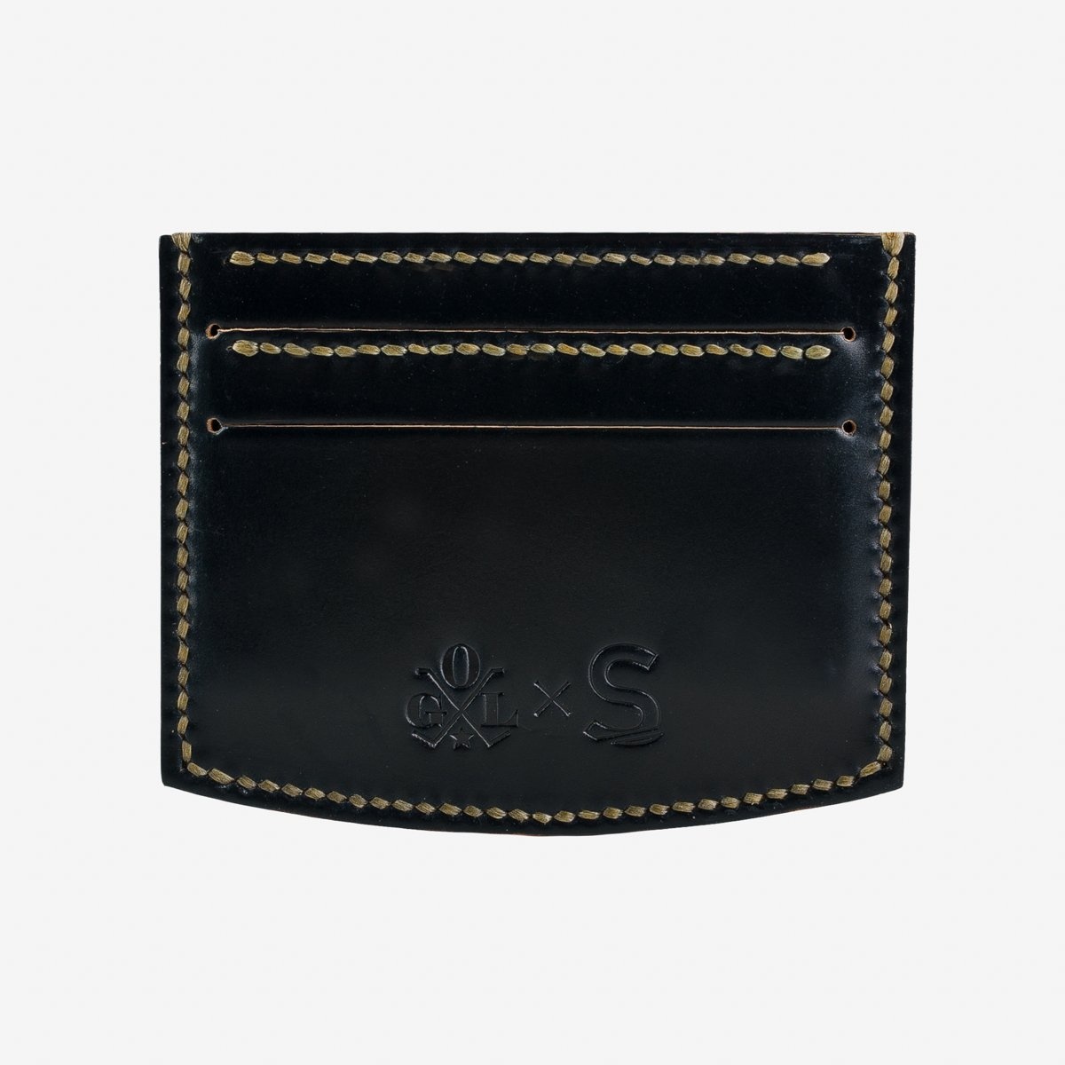 SSxOGL-CCH-BLK OGL x SS Cordovan Card Holder - Black - 1