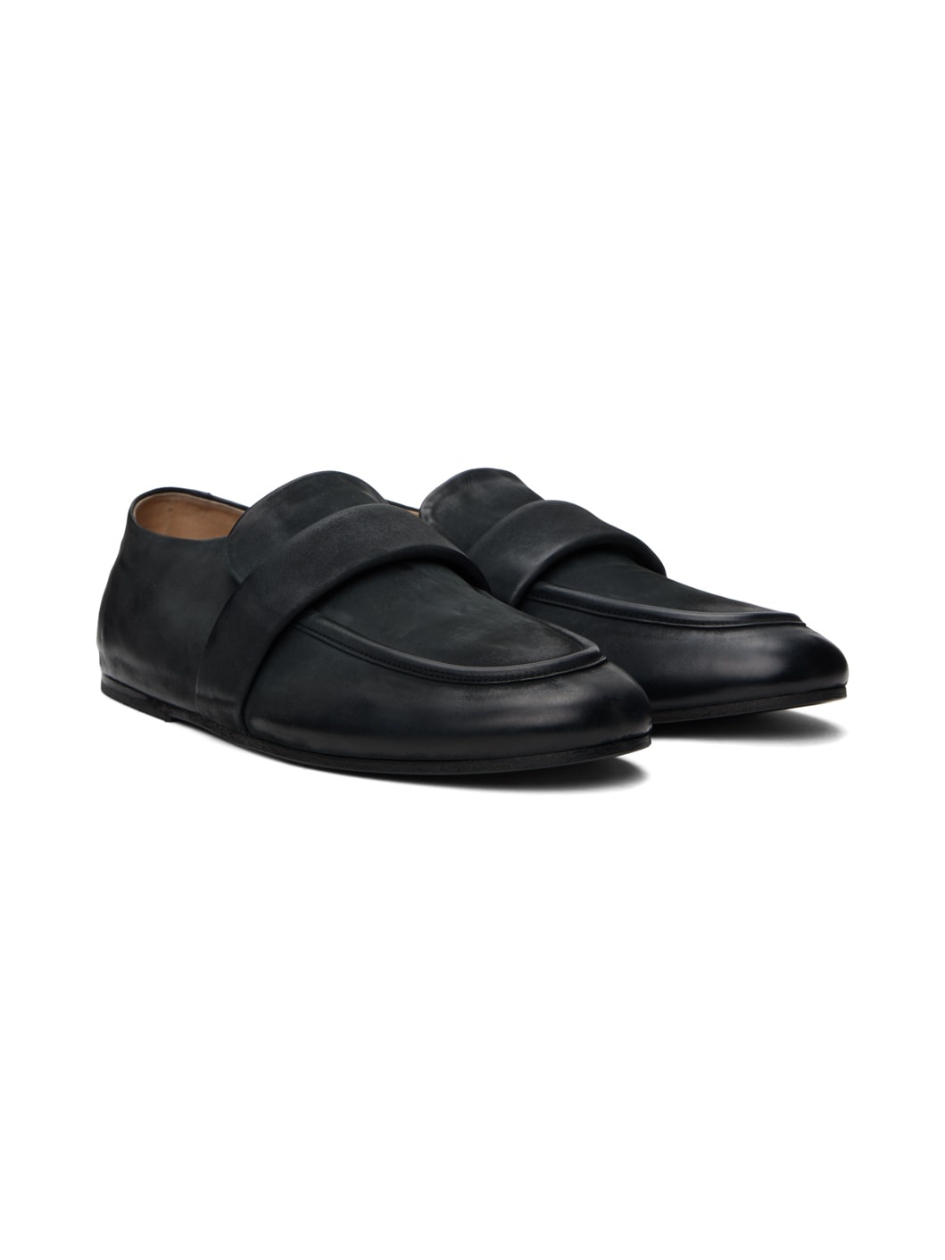 Black Steccoblocco Loafers - 4