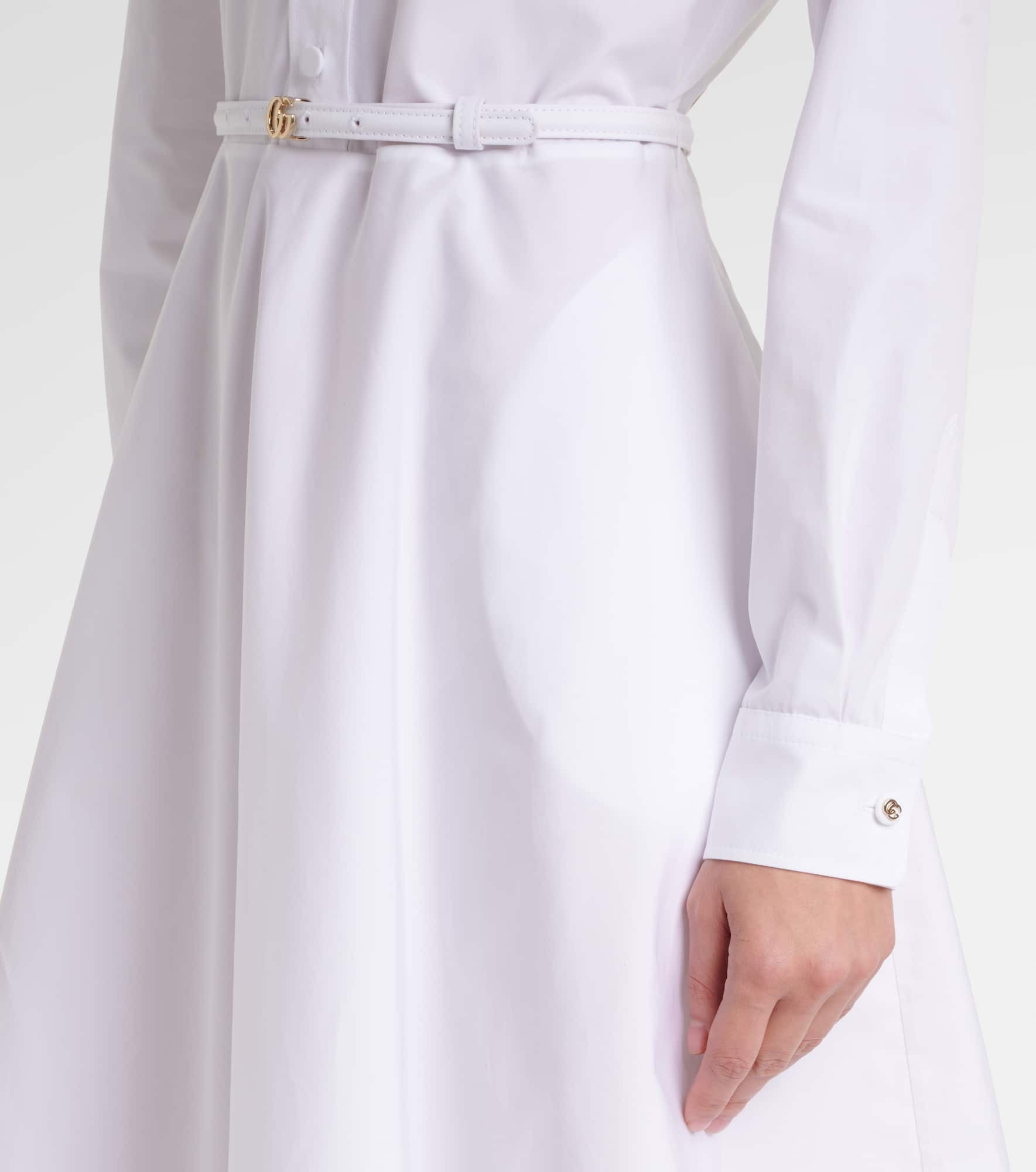 Cotton poplin midi dress - 5