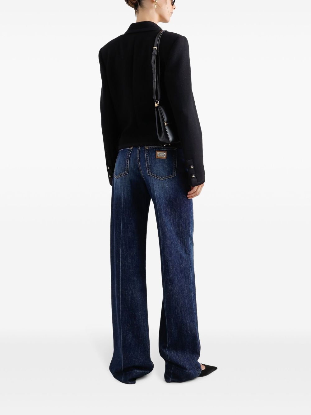 satin-trim blazer - 3