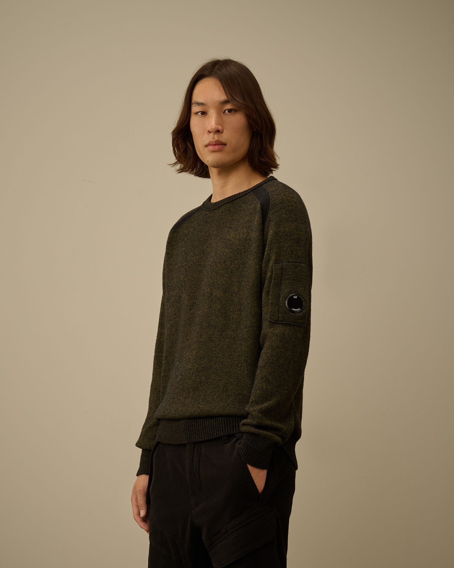Fleece Knit Crewneck Sweater - 3
