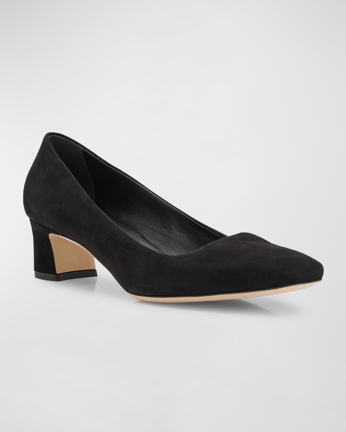 Winnie Suede Square-Toe Pumps - 3